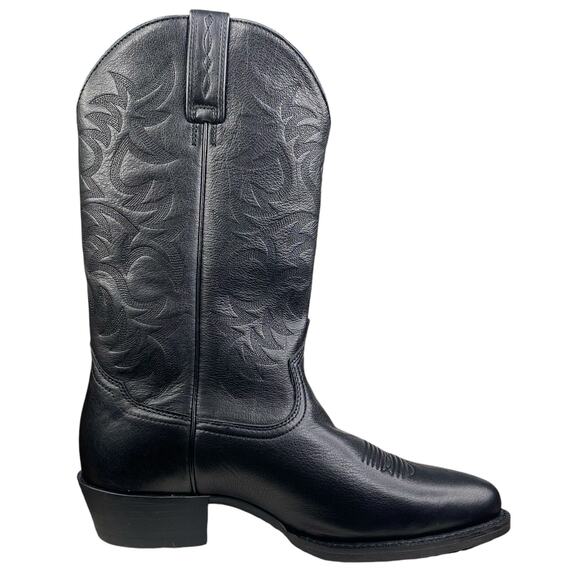 NWT Ariat Mens Heritage ATS PRO Black Leather Cowboy Boot Size US 9.5 EE - Picture 4 of 11